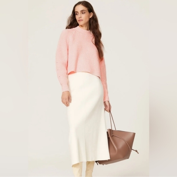 New Club Monaco Pink Crop Sweater Size M - Picture 3 of 13